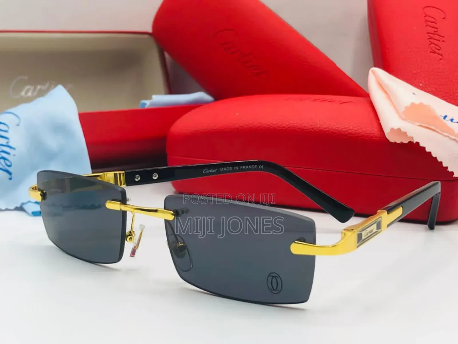 Box Shape Rimless Sunglasses