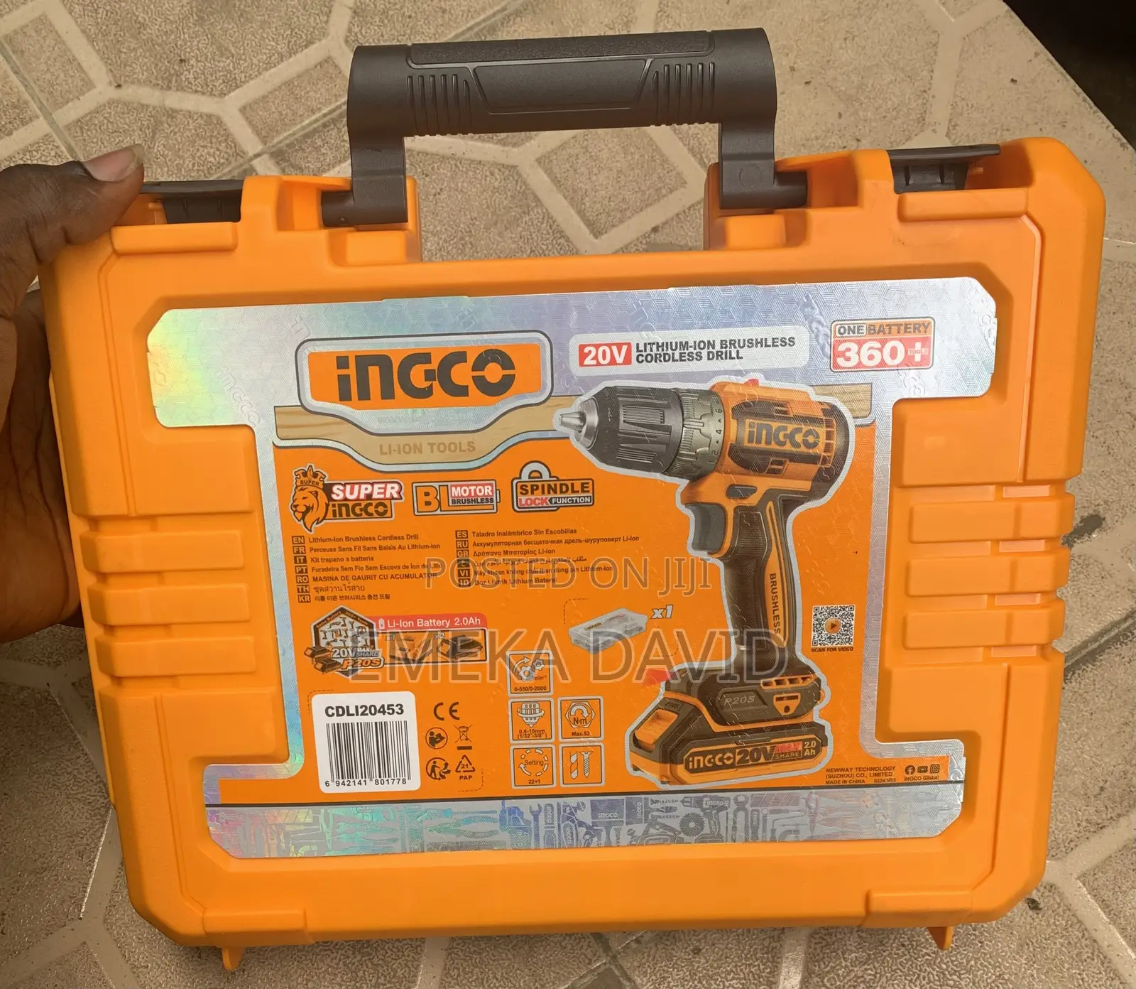 20V Ingco Cordless Drill