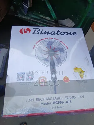 Original Binatone Rechargeable Standing Fan 1845 Series