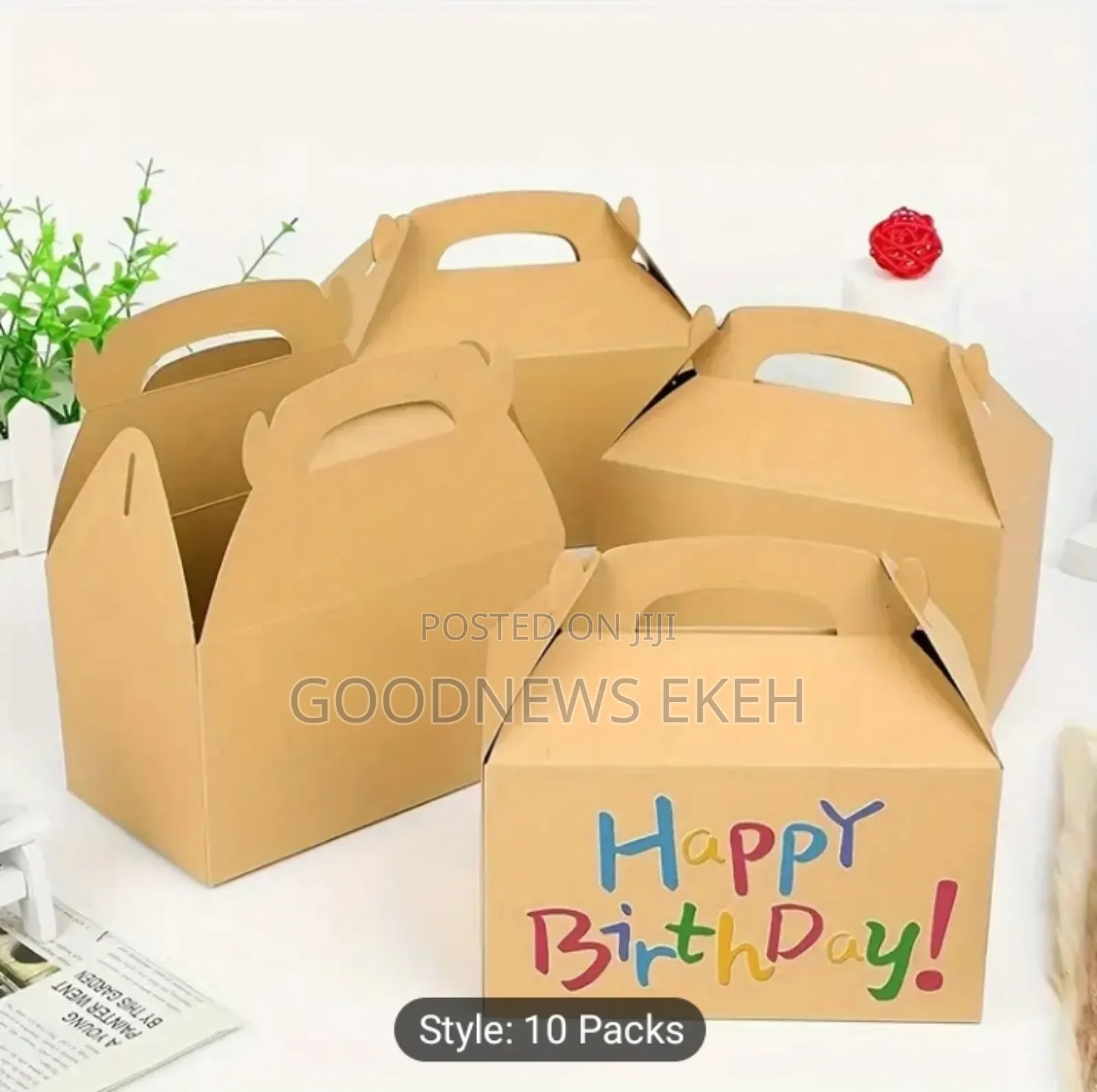 Kraft Paper Birthdays Boxes