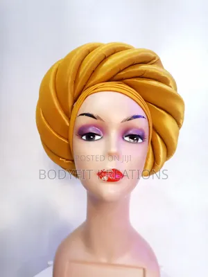 Banana Spiral Turban Autogele Headtie