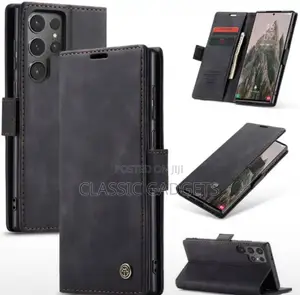 Leather Vintage Wallet Phone Case for Galaxy S25 Ultra