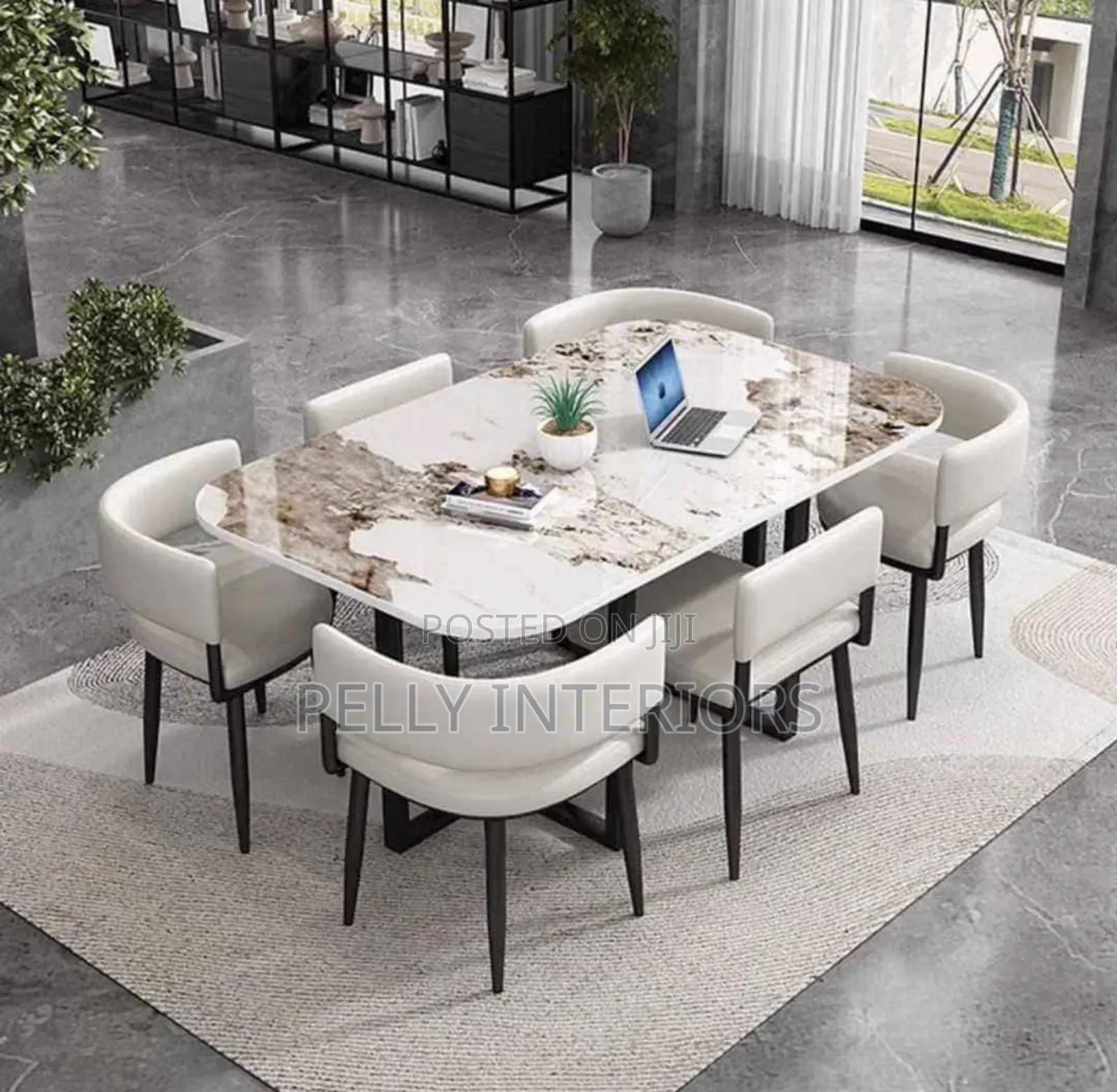 Modern Dinning Table and 6 Chairs