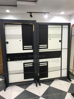 White and Black Design Turkey Door
