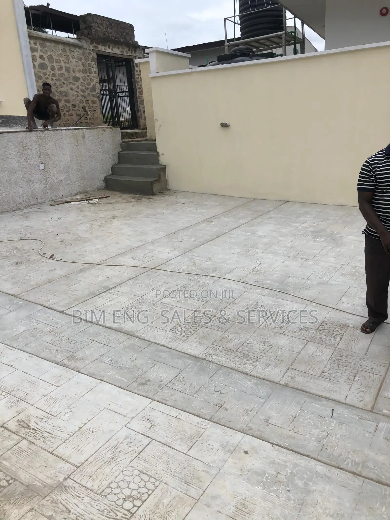 Tera Cotta Concrete Pressure Washer Engraved Polish Xylene