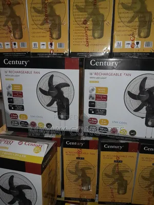 3in1 16" Century Rechargeable Ac/Dc Wall Fan-supports Solar