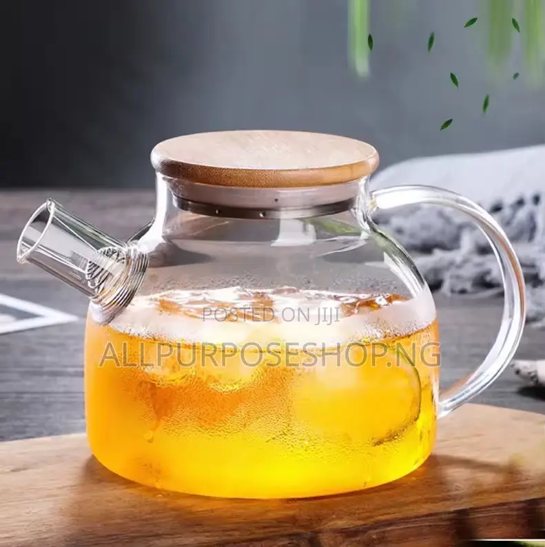 1000ml Transparent Borosilicate Tea and Pot