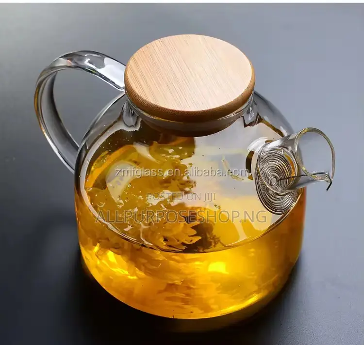 1000ml Transparent Borosilicate Tea and Pot