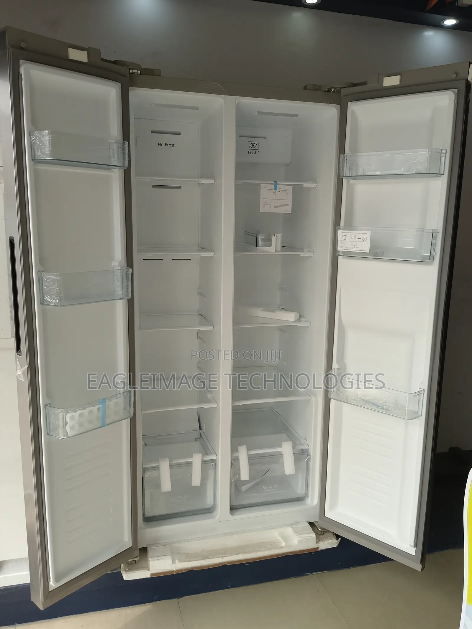 Eco-Friendly Polystar 436L Side by Side Inverter Fridge