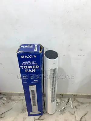 Fast Breeze Oscillating 40-inch Maxi White Tower Fan