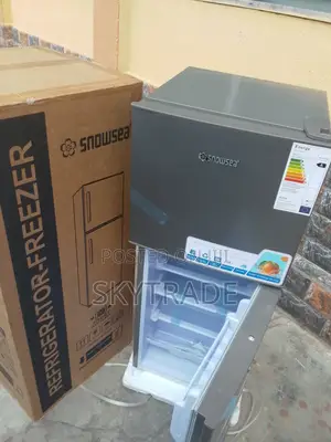 Snowsea Refrigerator + Top Freezer (Silver) BCD-166