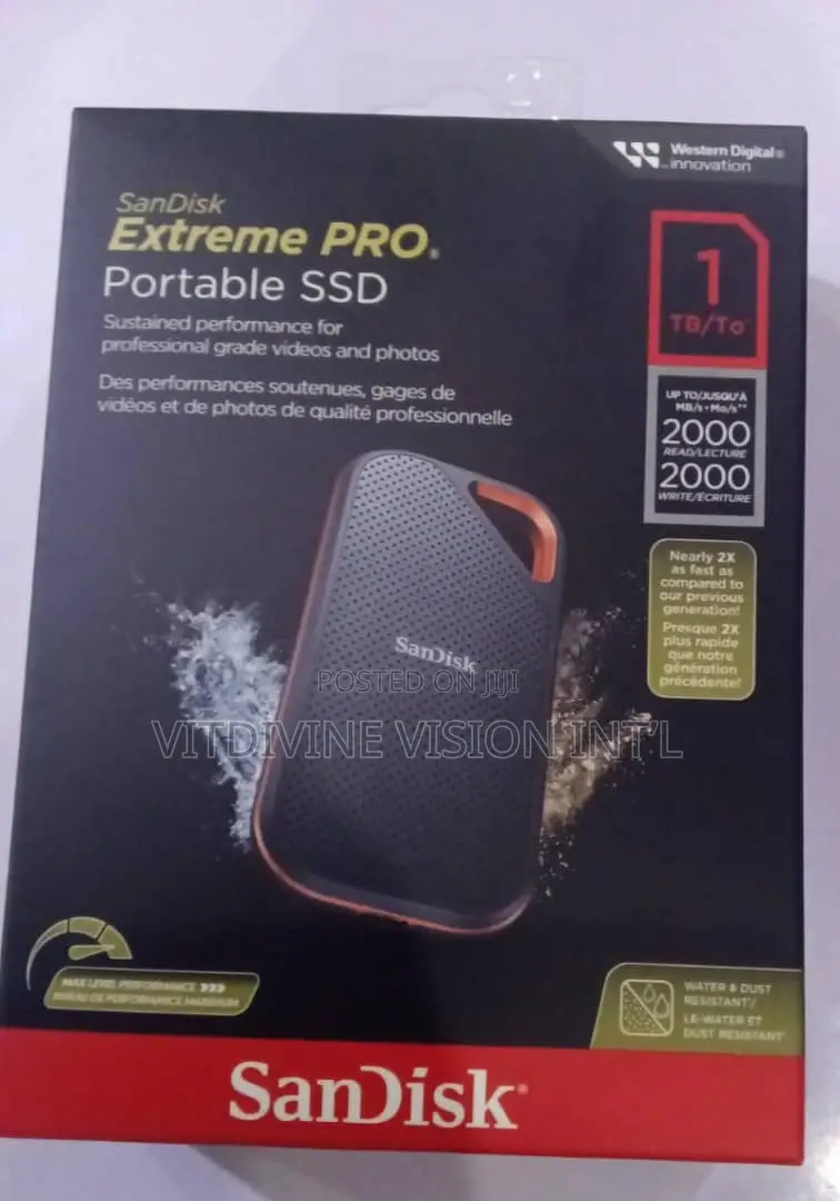 Sandisk 1tb Extreme Portable SSD 2000mbps