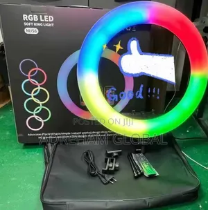 22inches RGB Ring Light Comes With Tripod Stand,Remote Bag