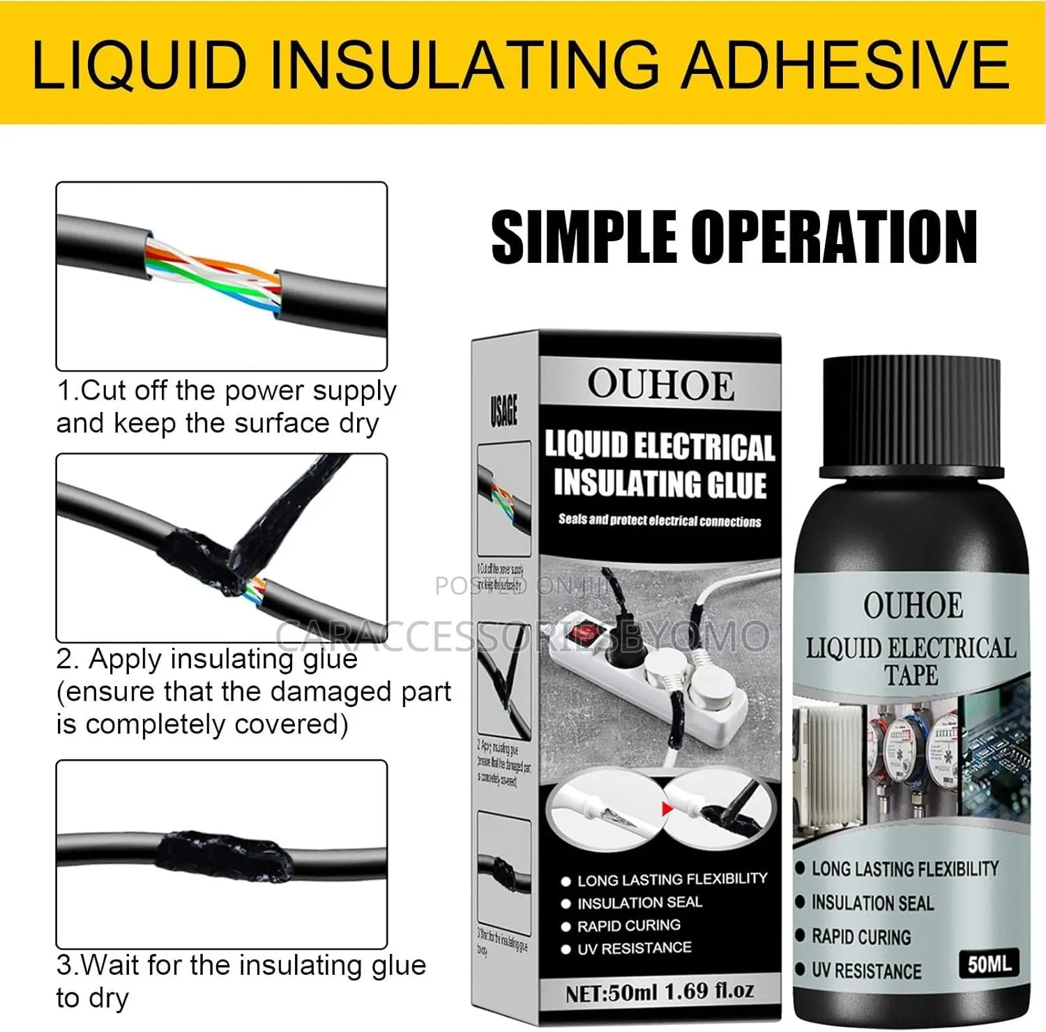 Ouhoe Liquid Electrical Insulating Glue - 50ml