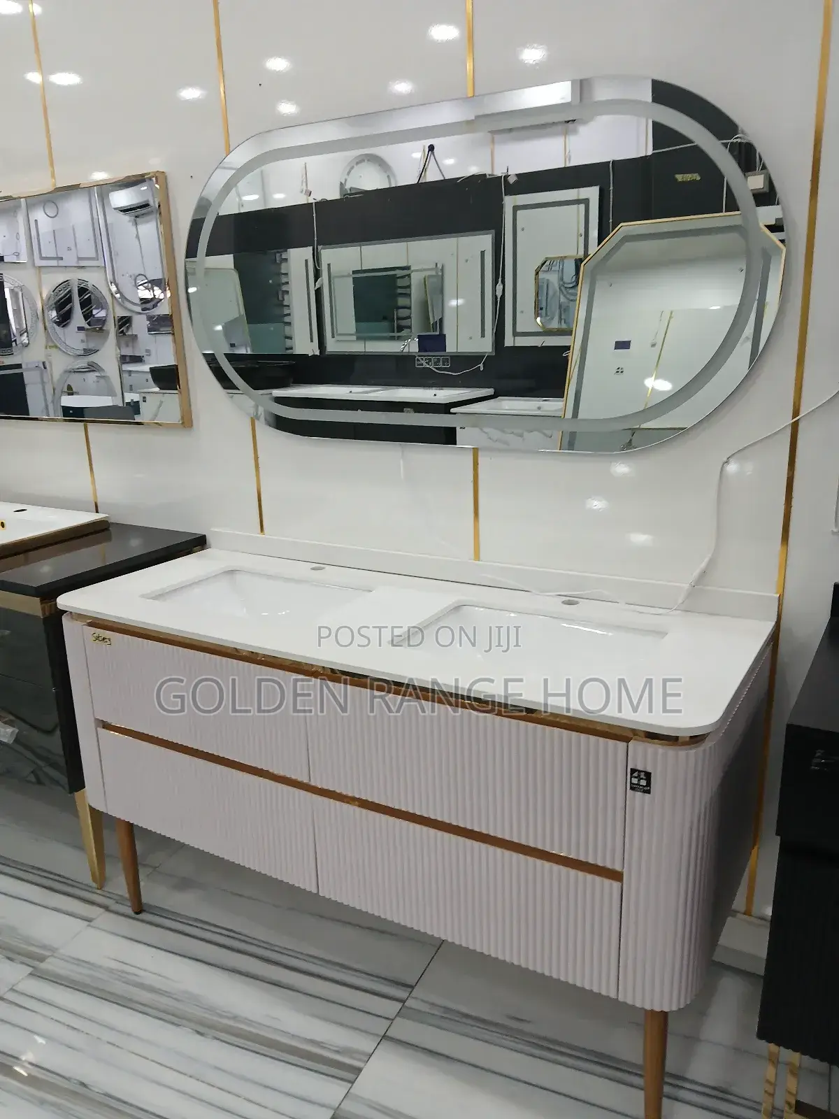 Executive Double Wash Hand Cabinet With Led Mirror