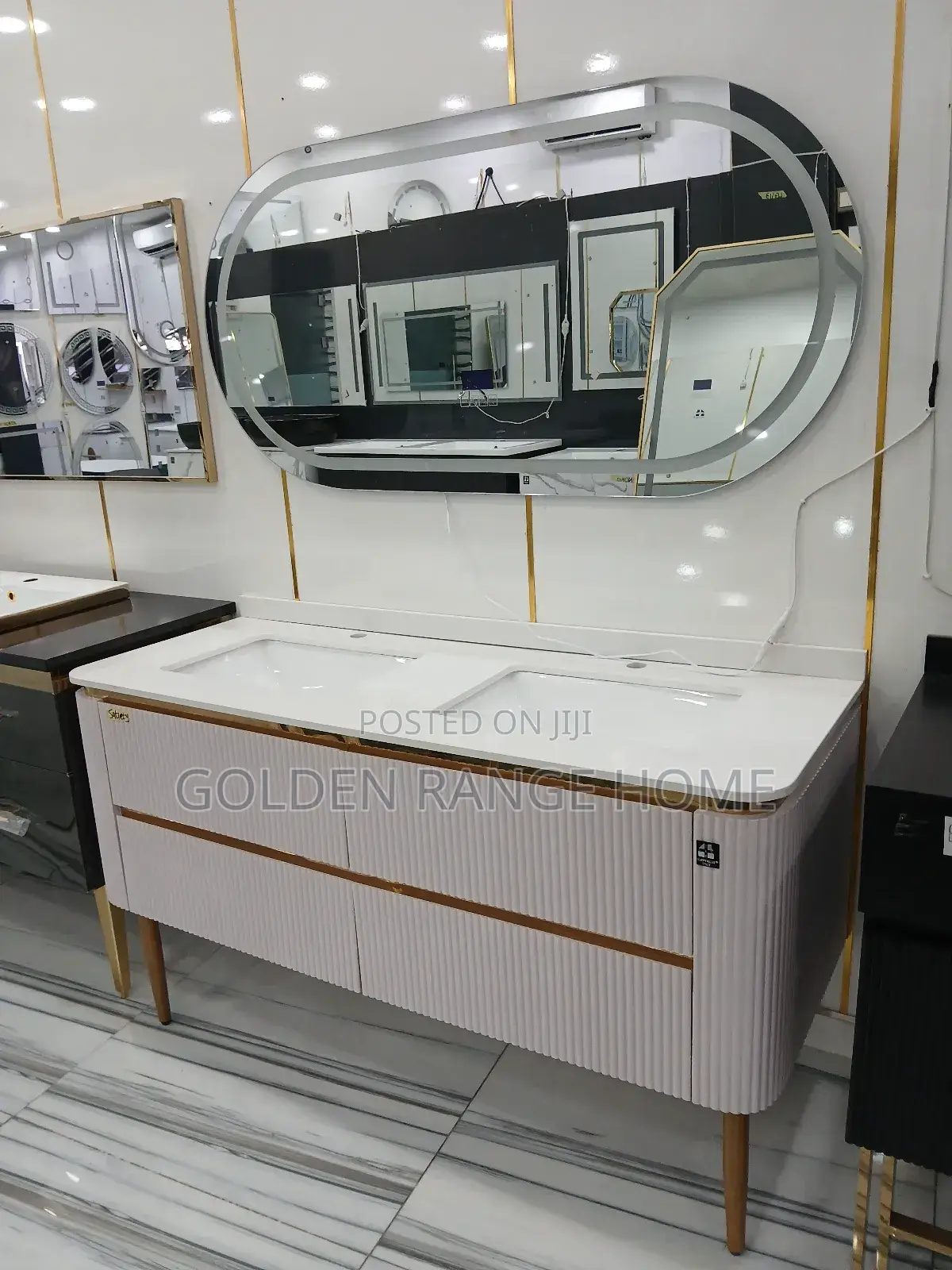 Executive Double Wash Hand Cabinet With Led Mirror