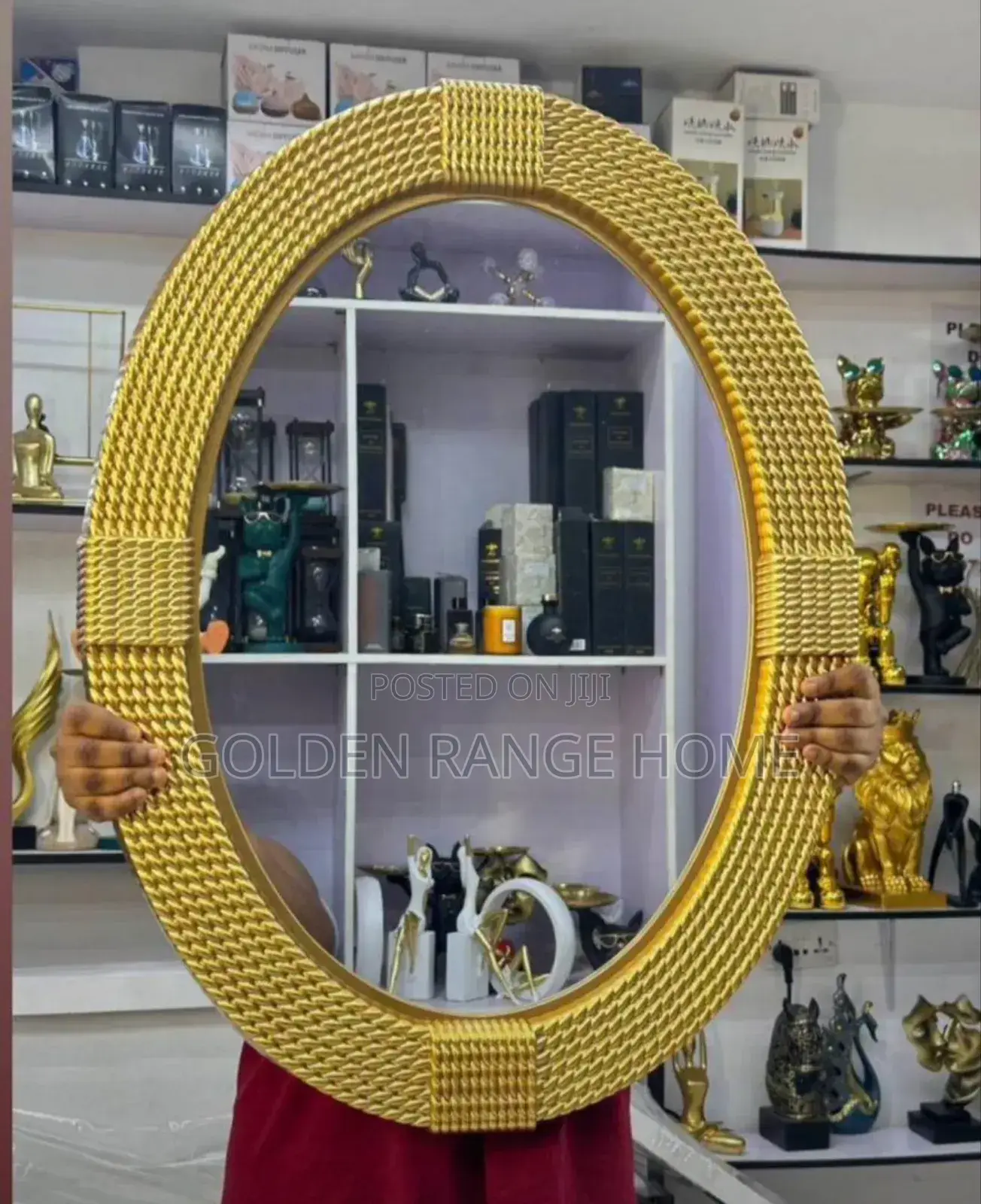 Gold Flame Mirror