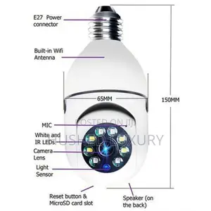 Tuya Smart Wireless Lamp-Holder Camera