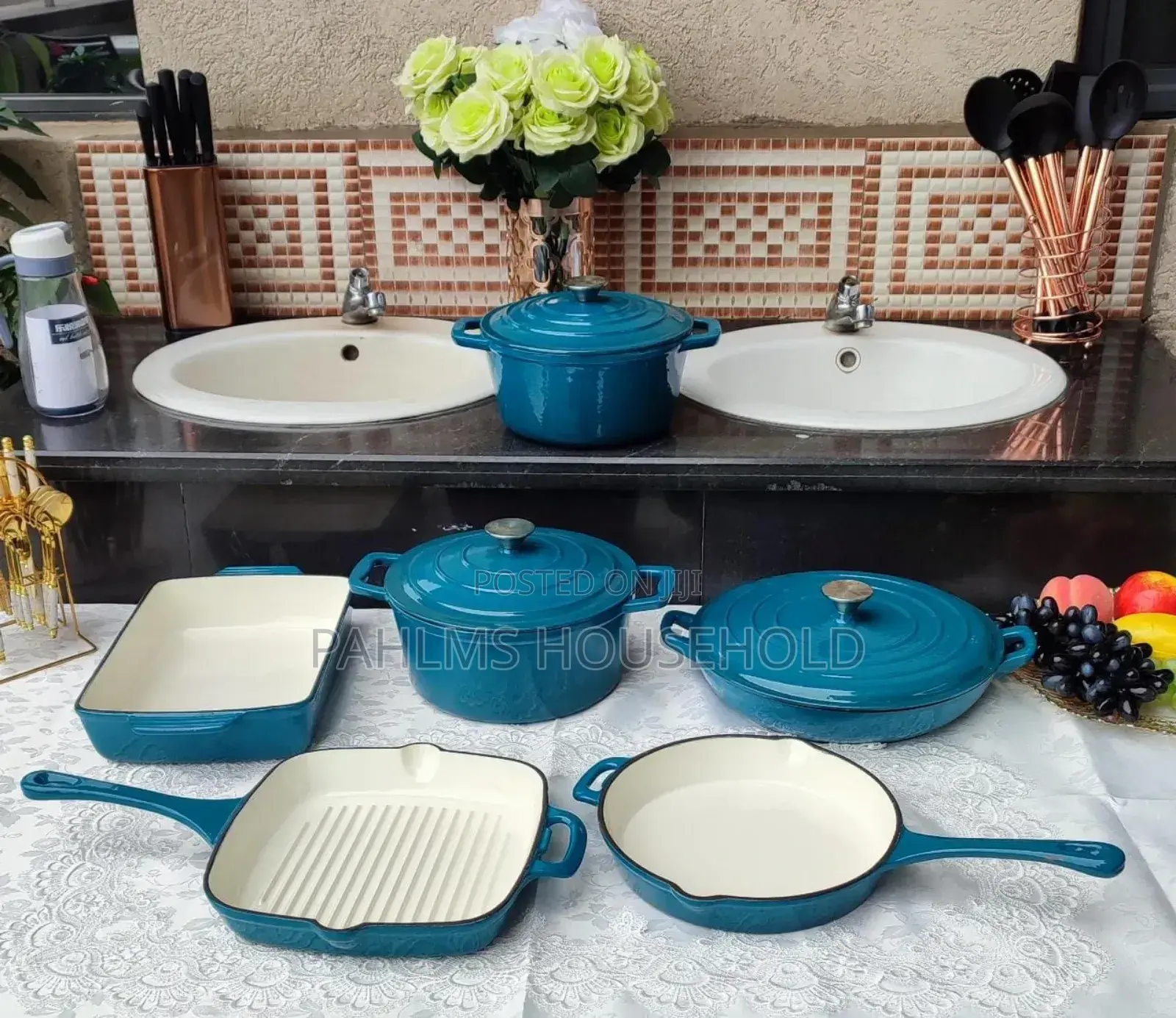 Cast Iron Casserole Dish Set
