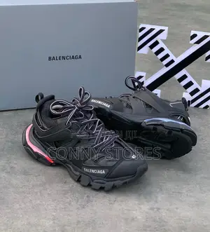 High Quality Balenciaga Track 1 Runner Black LED Light