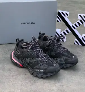 High Quality Balenciaga Track 1 Runner Black LED Light