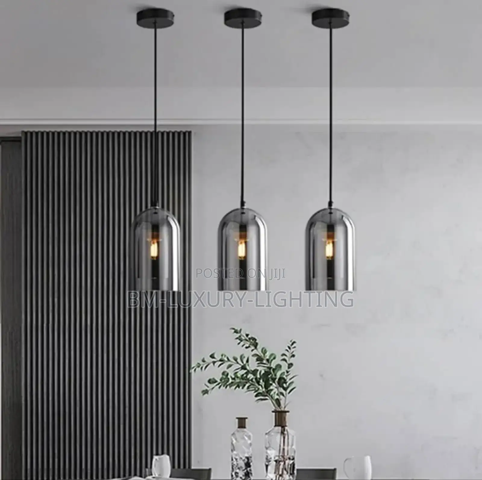 Nordic Single Glass Drop Bedside Light