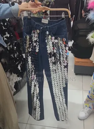 Zara Mom Jean With Glitters