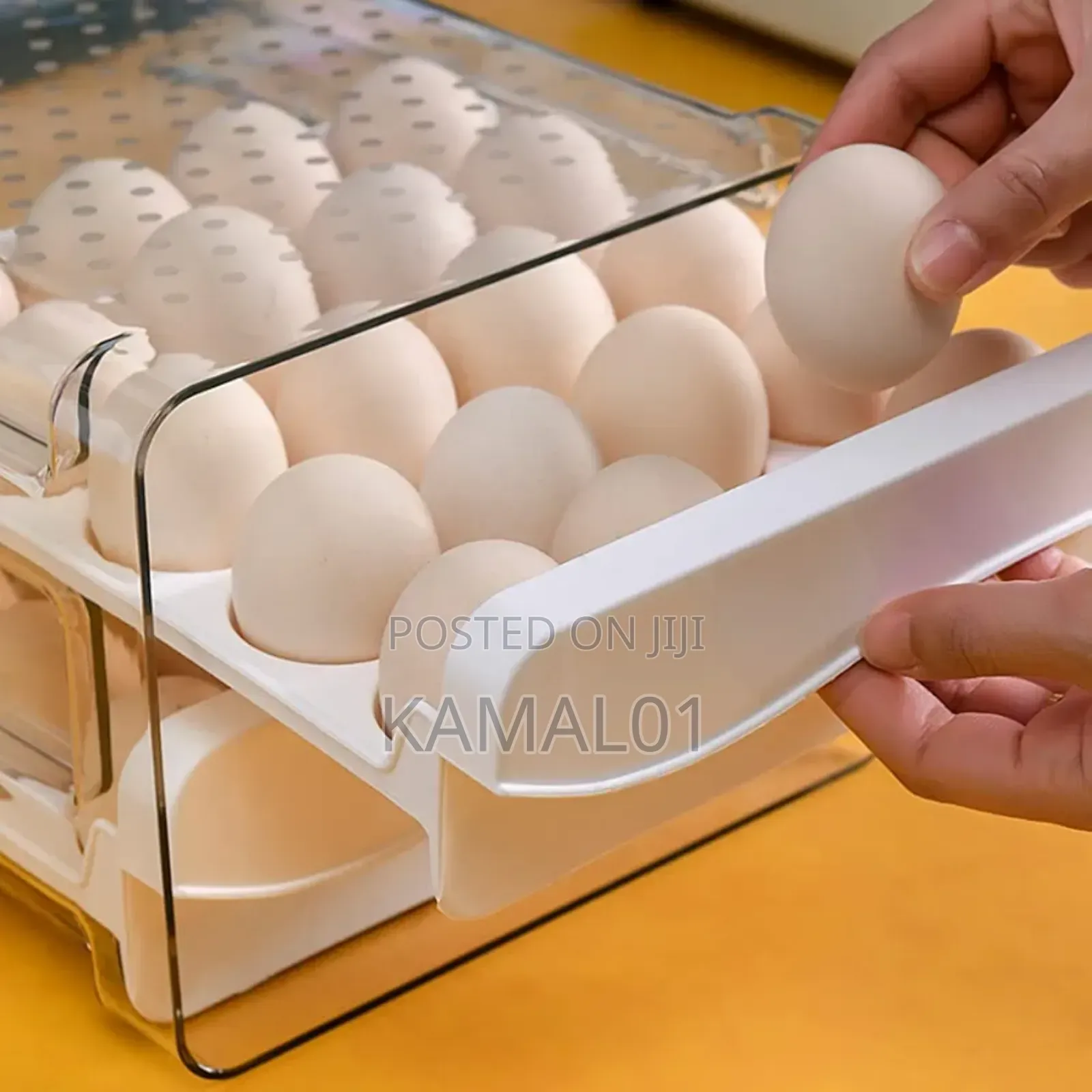 32 Slot Egg Storage Box, Multi-Layer Egg Storage Container