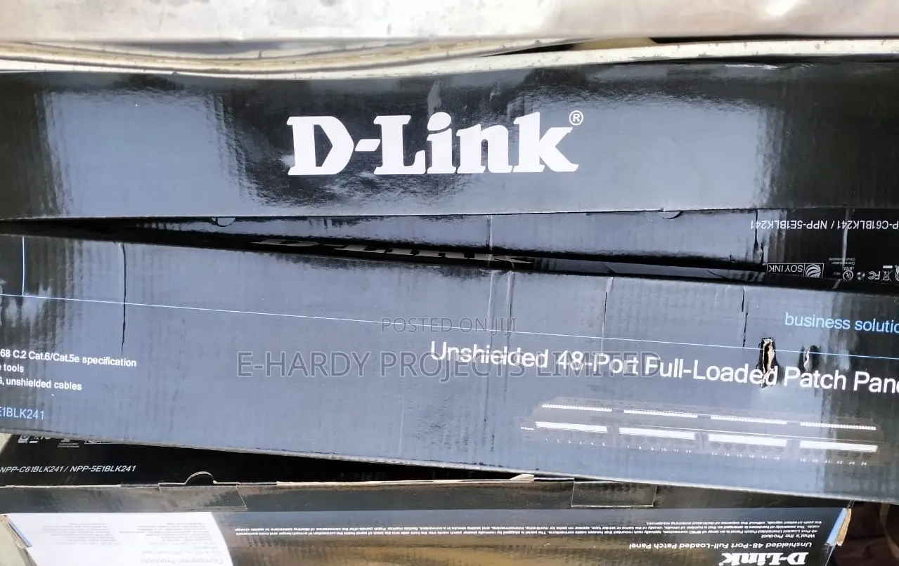 D-Link Cat6 UTP 48 Port Loaded Patch Panel