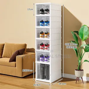 6 Layers Collapsible Shoe Box and Organizer