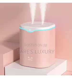 2L Double Spray Humidifiers LED Light Pink