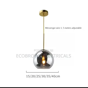 Single Drop Light Smoke Glass