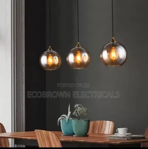 Smoke Glass Chandelier Fitting Light 3in1 Fitting