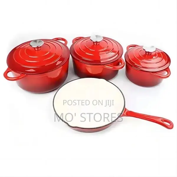 7pieces Cast Iron Enamel Cookware Set