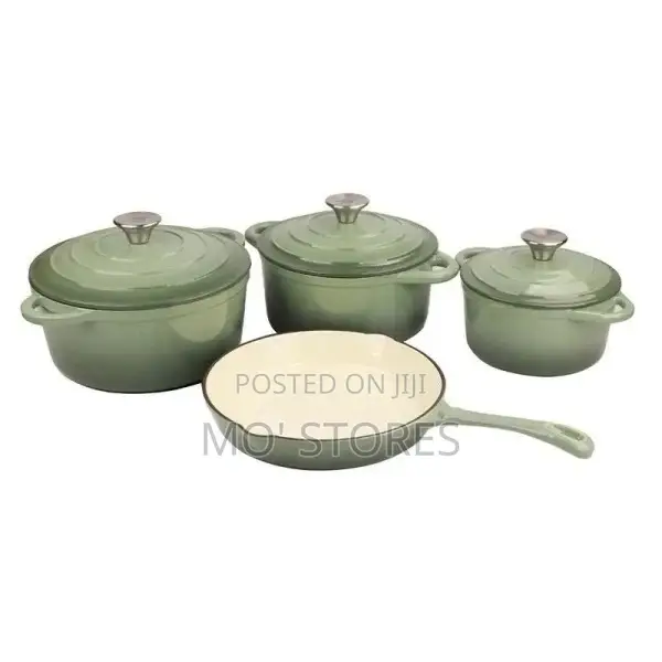 7pieces Cast Iron Enamel Cookware Set