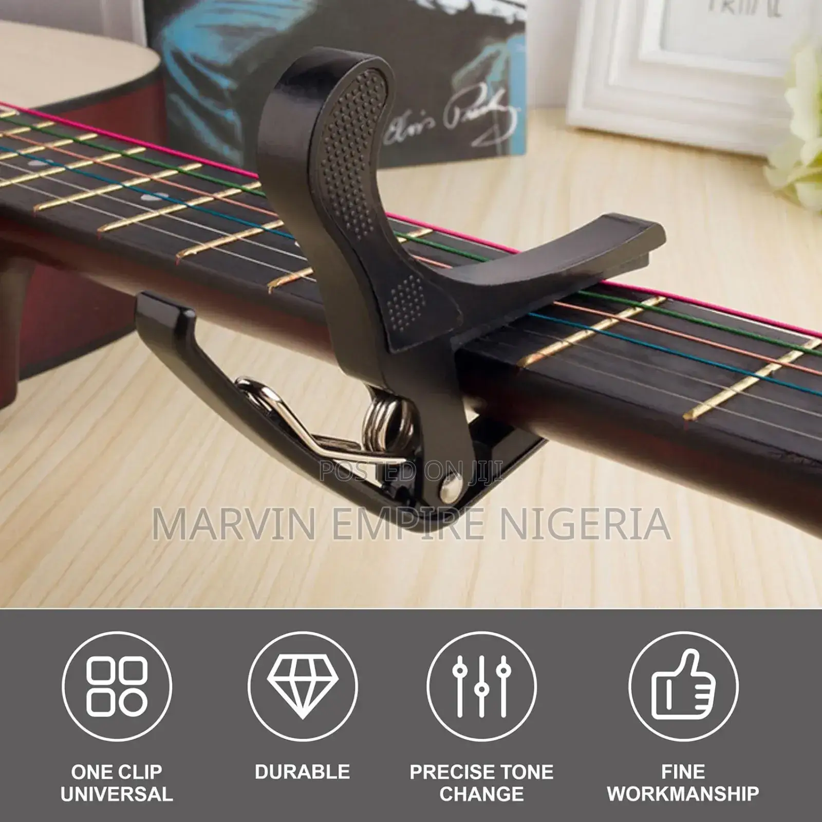 3pcs Plastic Guitar Capo_ Universal