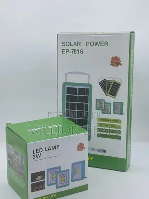 Solar Power Led Lamp Lighting System With 3bulbs