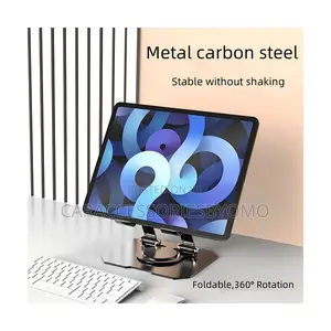Foldable Metal Phone Notepad Holder/360° Degree Rotatable