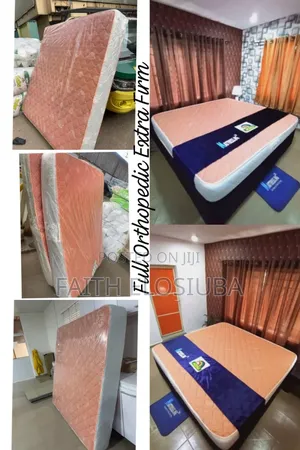 Extra Firm Full Orthopedic 6ft/6ft by 8inx [+10yrs Warranty
