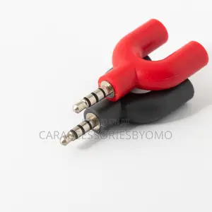 Stereo Audio Splitter Jack 1 Male to 2 Female to Headphone E