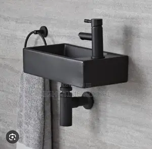 Black Wall Mounted Basin