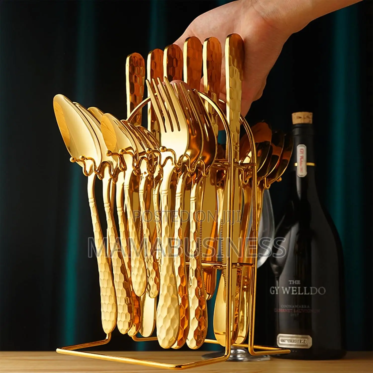 24 Pc's Gold Cutlery