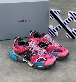 Premium Balenciaga Track 1 Runner Pink Sneakers