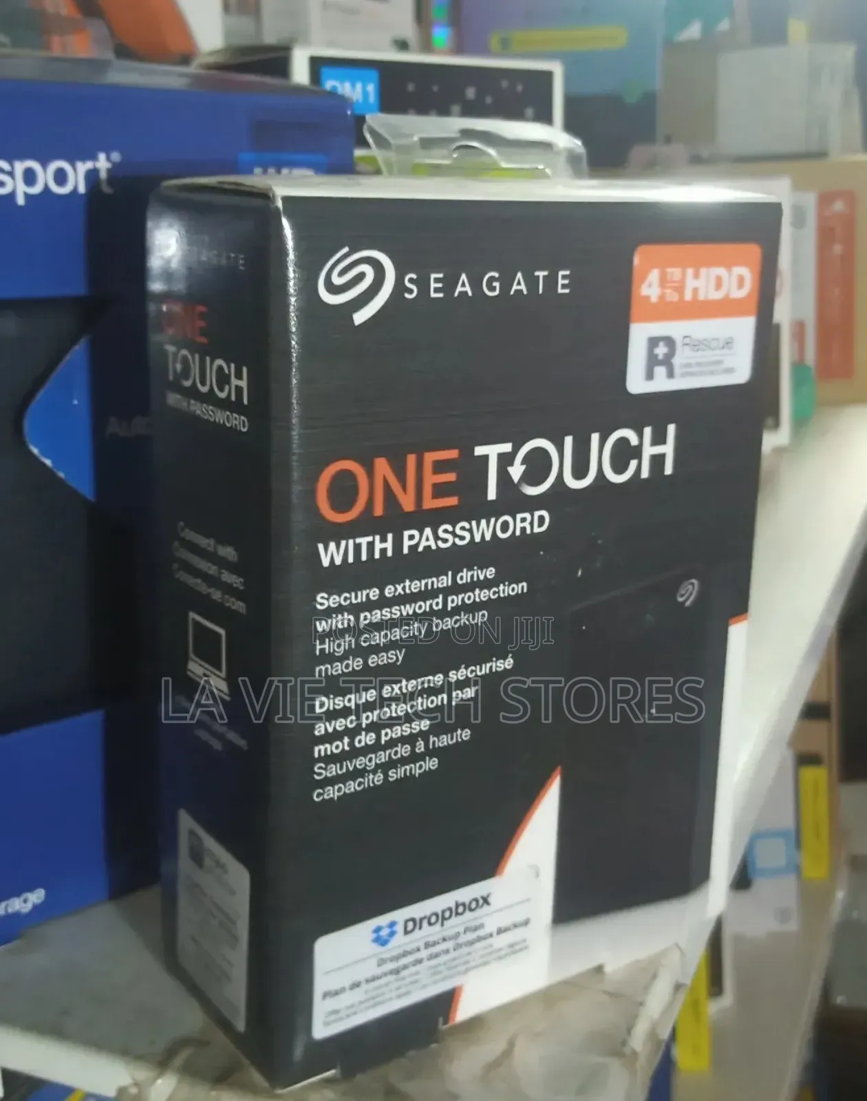 Seagate One Touch 4tb External Hard Drive HDD –Black Usb 3.0