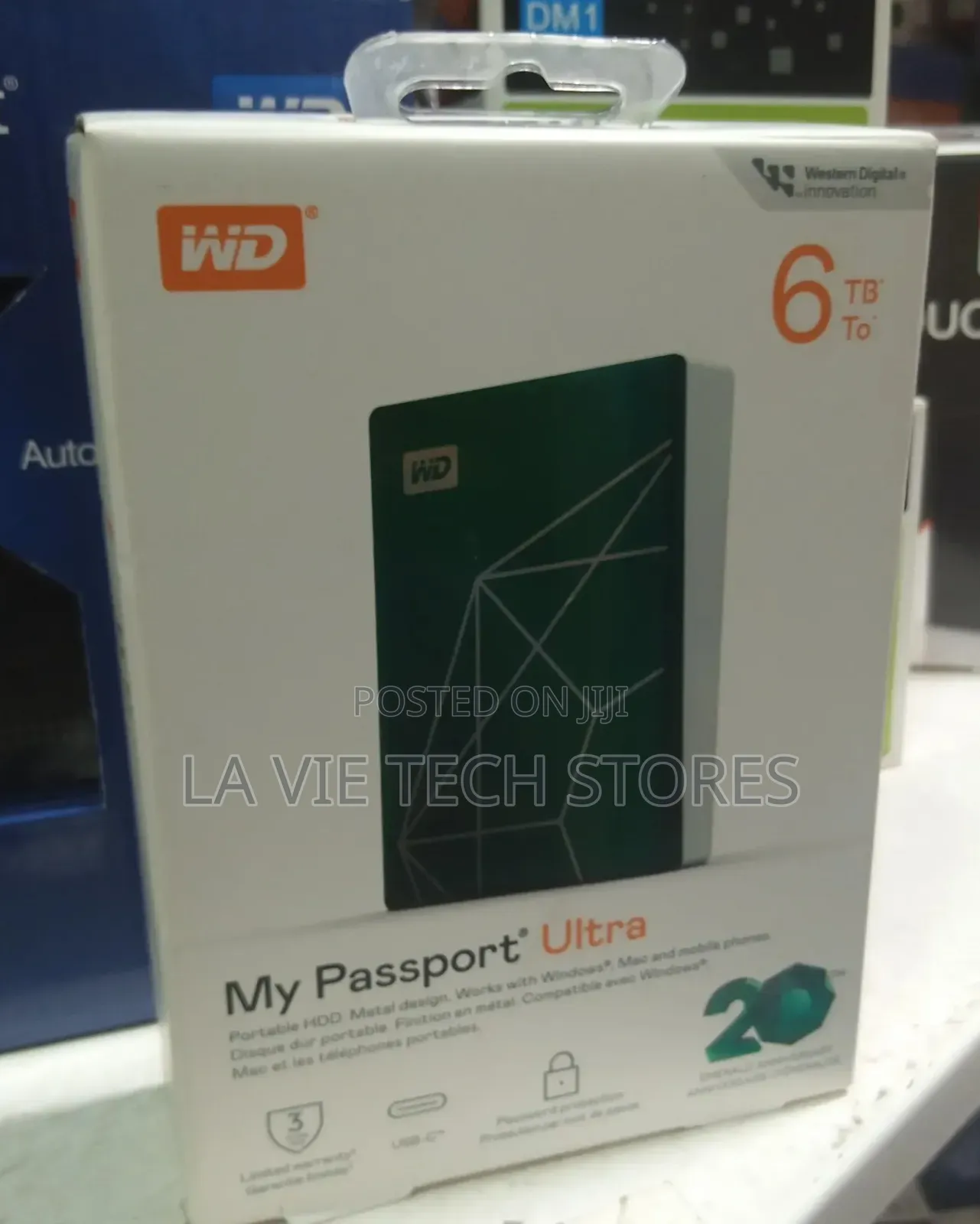 WD 6TB My Passport Ultra Portable External Hard Drive