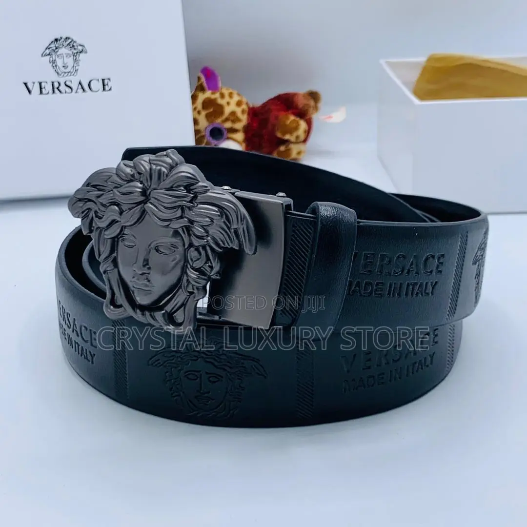 Versace Quality Luxury Men Genuine Leather Belt