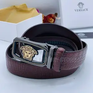 Versace Quality Luxury Men Genuine Leather Belt