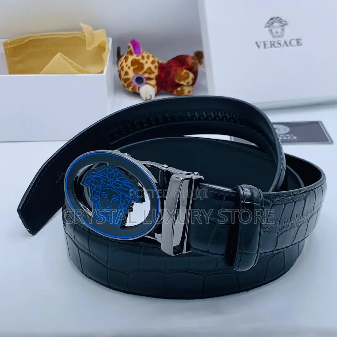 Versace Quality Luxury Men Genuine Leather Belt