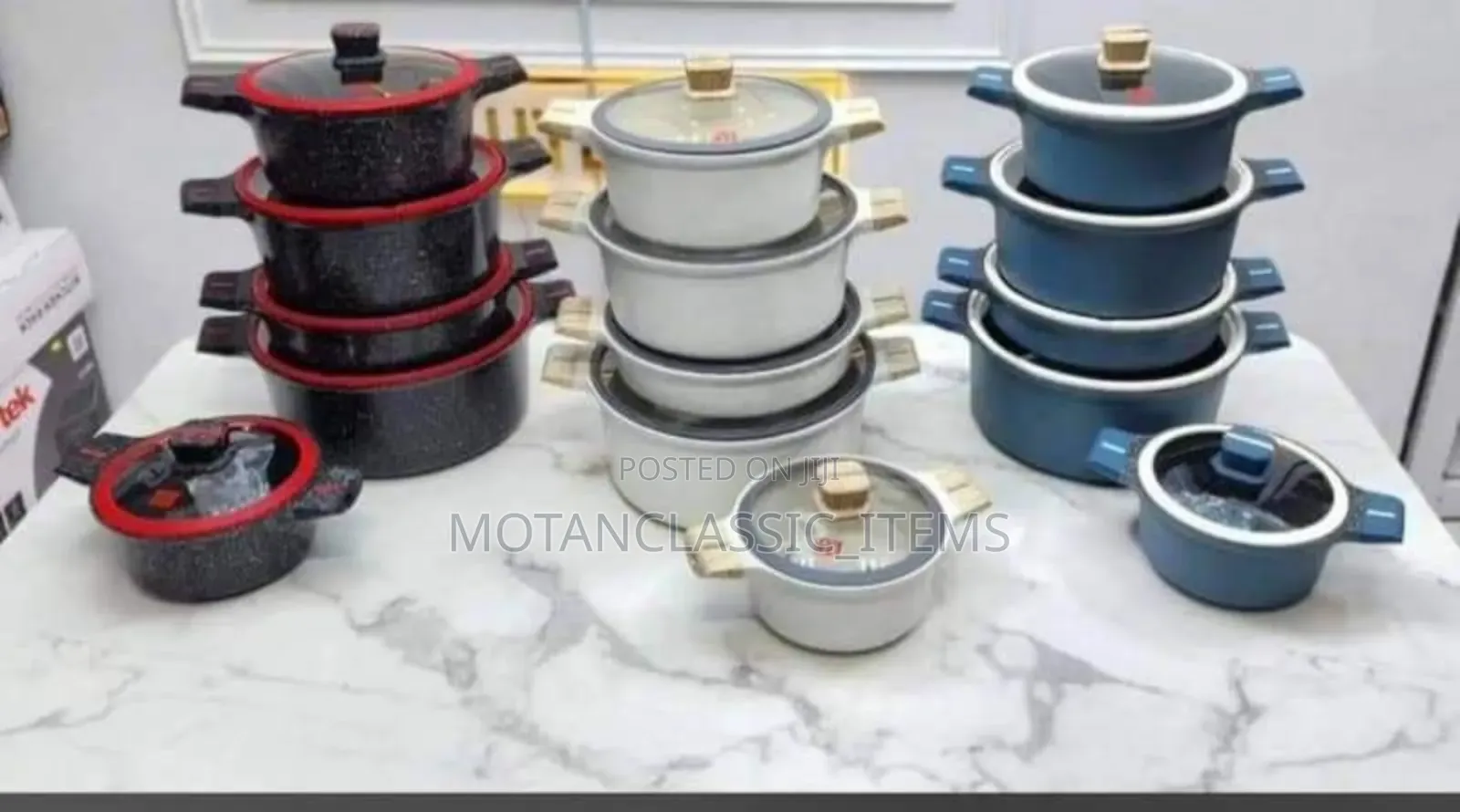 Quality Granite Non Stick Cookware/Pot Set (10in1)