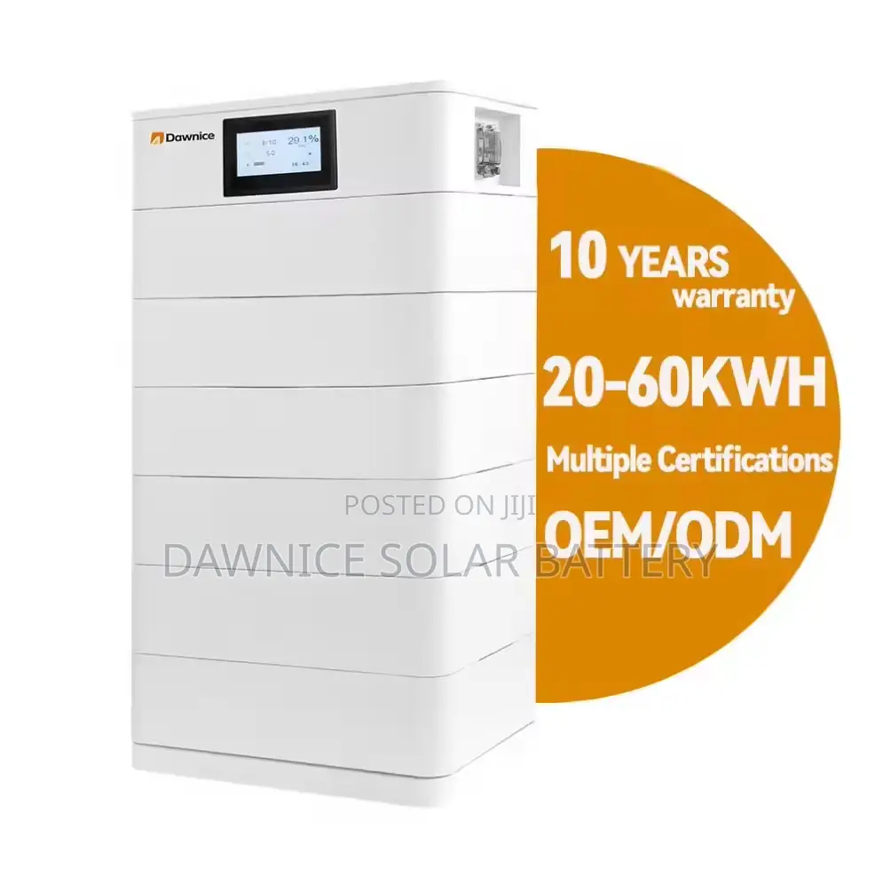 Dawnice 51.2V 25kw 500amp Stackable Solar Energy Storage
